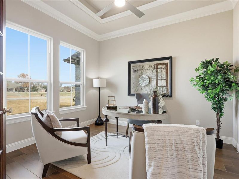 Furnished interior view inside a new home in , Granbury (Image 36).