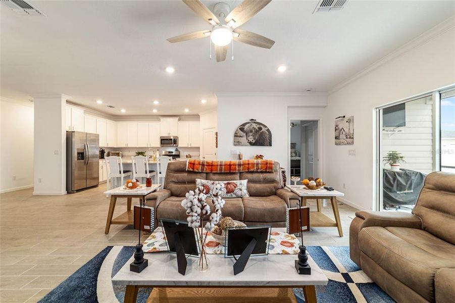 Furnished interior view inside a new home in Country Lane Estates, Williston (Image 11).