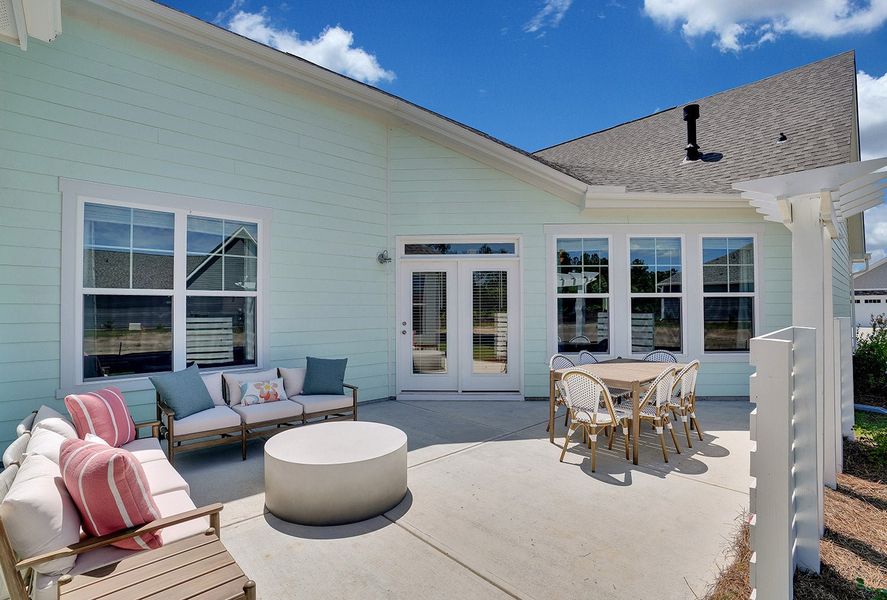 Representative exterior details of a home built from the Promenade by McKee Homes in The Cottages at 78 North, Sanford (Image 4).
