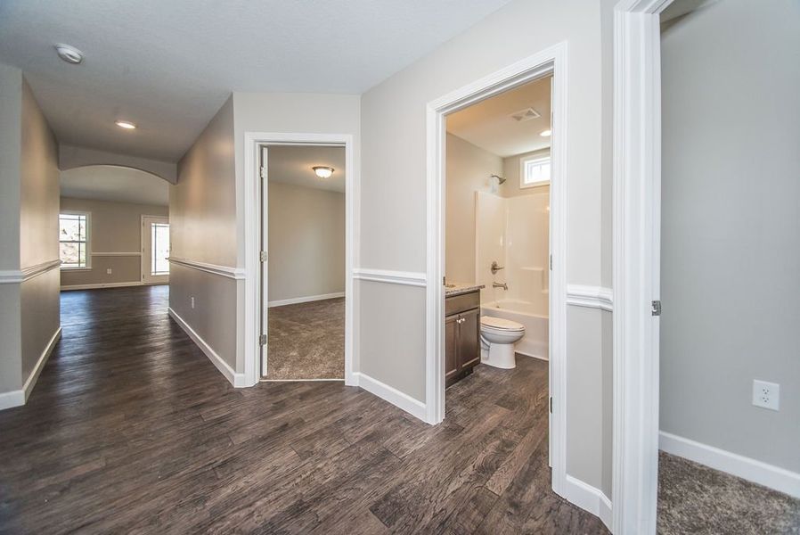 Representative unfurnished interior of a home built from the Bishop by Enchanted Homes in Arcadia Village, Spartanburg (Image 21).