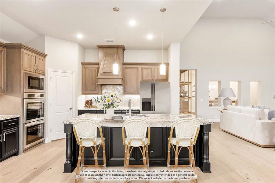 Furnished interior view inside a new home in Hayes Crossing, Midlothian (Image 8).