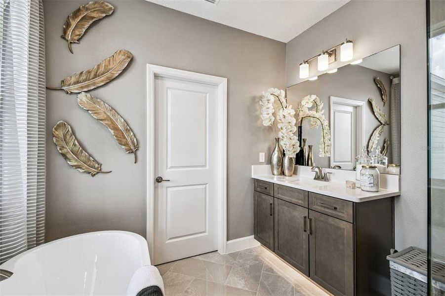 Furnished interior view inside a new home in Lake Star at Ovation, Winter Garden (Image 25).