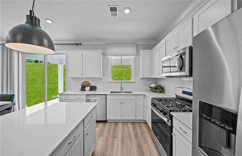 Furnished interior view inside a new home in Linden Grove, Powder Springs (Image 18).