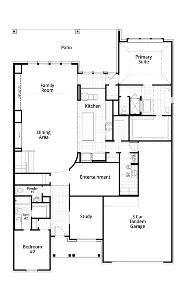 2D floor plan layout of this home in Woodforest 60s, Montgomery, TX (Image 4). 2D floor plan layout of this home in Woodforest 60s, Montgomery, TX (Image 4).
