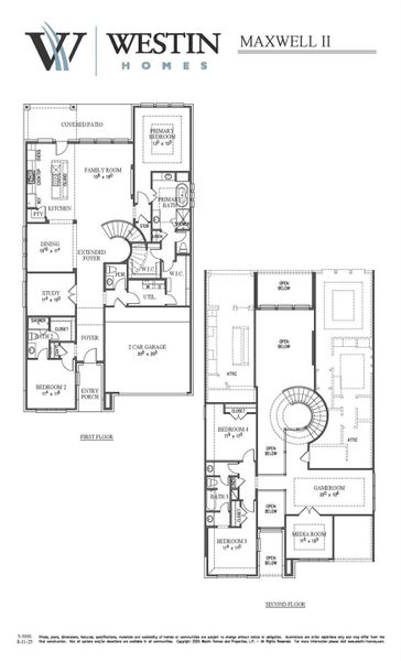 2D floor plan layout of this home in Sunterra, Katy, TX (Image 3).