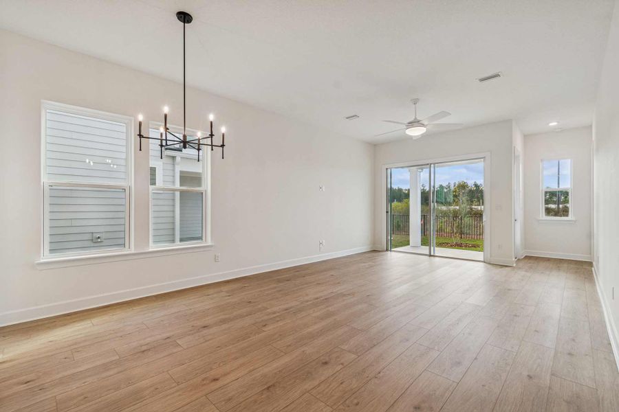 Spacious, unfurnished interior of a new home in Evergreen Island at Silverleaf - Executive Collection, St. Augustine (Image 10). Spacious, unfurnished interior of a new home in Evergreen Island at Silverleaf - Executive Collection, St. Augustine (Image 10).