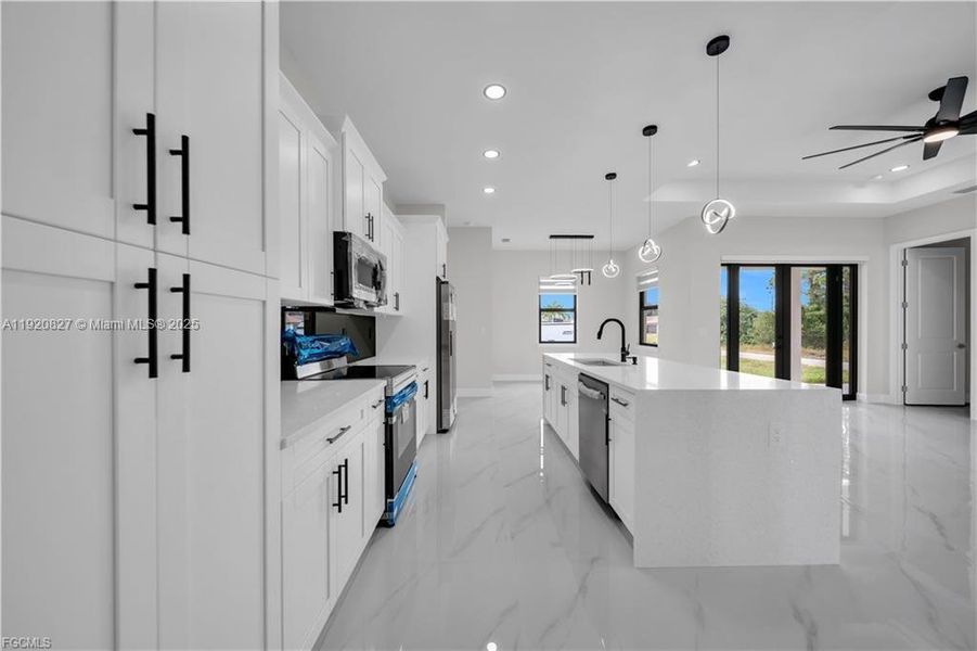 Furnished interior view inside a new home in , Lehigh Acres (Image 6). Furnished interior view inside a new home in , Lehigh Acres (Image 6).