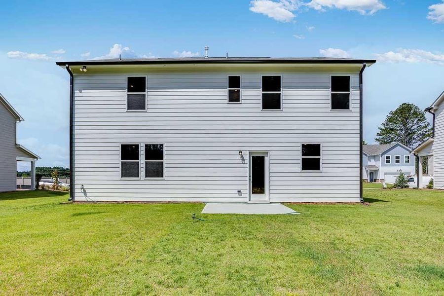 Front exterior of a new home in Heritage River, Euharlee, GA, highlighting curb appeal (Image 14).