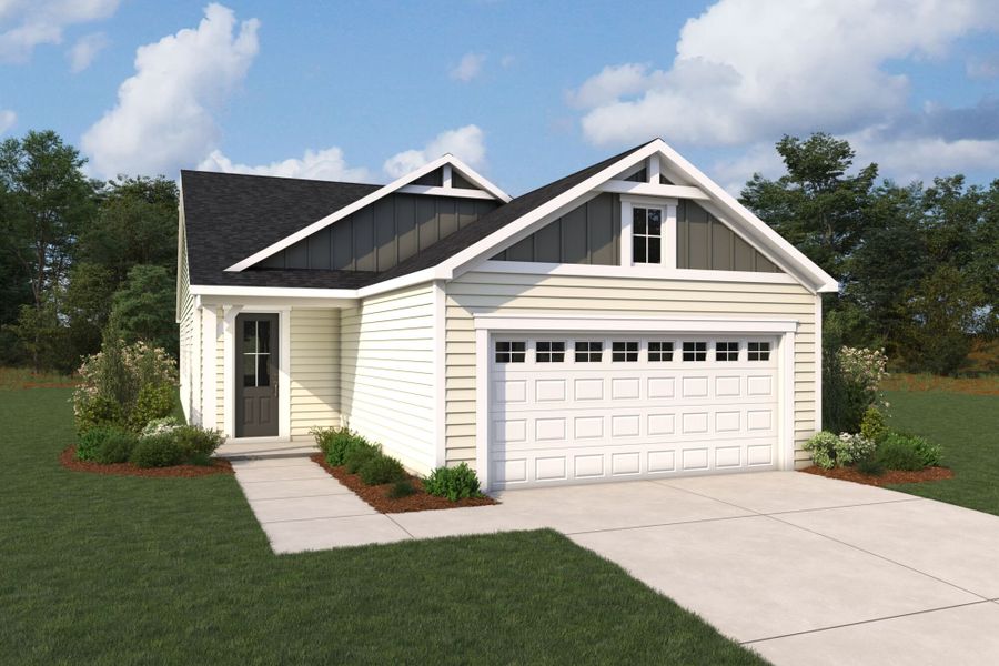 Representative exterior photo of a completed home built from the Gannon by Mattamy Homes in Cardinal Landing, Coats, NC (Image 11).