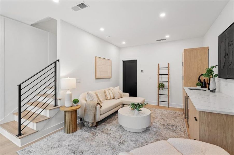 Furnished interior view inside a new home in , Atlanta (Image 33).