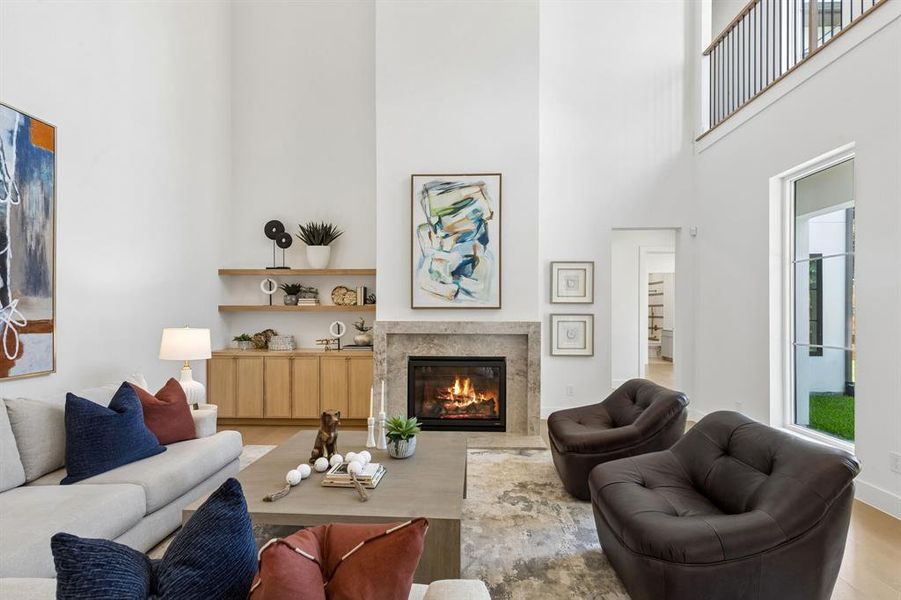 Furnished interior view inside a new home in , Dallas (Image 11).