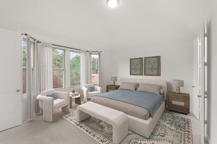 Furnished interior view inside a new home in Evergreen, Conroe (Image 10).