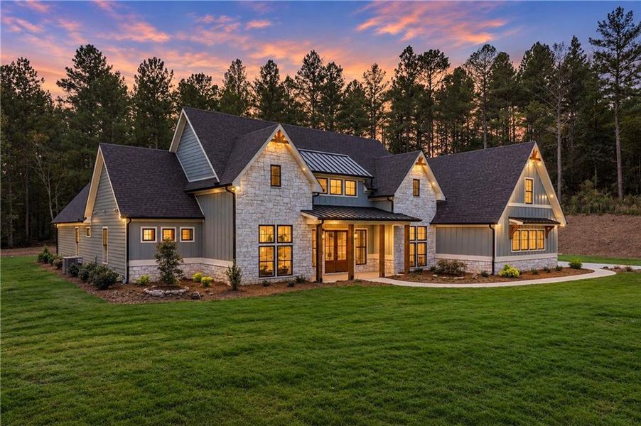 Front exterior of a new home in , Rome, GA, highlighting curb appeal (Image 1). Front exterior of a new home in , Rome, GA, highlighting curb appeal (Image 1).