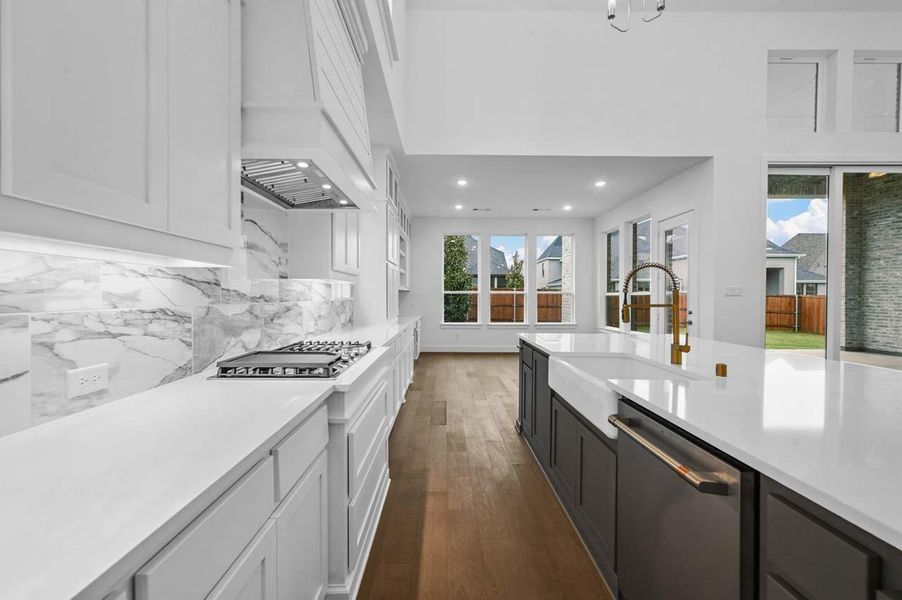 Furnished interior view inside a new home in Elyson: 80ft. lots, Katy (Image 9). Furnished interior view inside a new home in Elyson: 80ft. lots, Katy (Image 9).