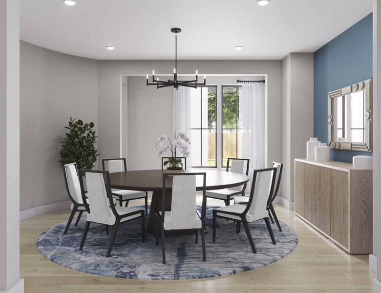 Furnished interior view inside a new home in Dunham Pointe 80′, Cypress (Image 12). Furnished interior view inside a new home in Dunham Pointe 80′, Cypress (Image 12).