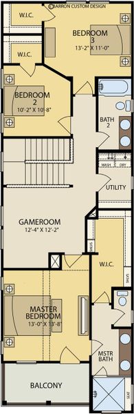 2D floor plan layout for the 1753 by Wes Peoples Homes in Town Creek, New Braunfels, TX (Image 3). 2D floor plan layout for the 1753 by Wes Peoples Homes in Town Creek, New Braunfels, TX (Image 3).