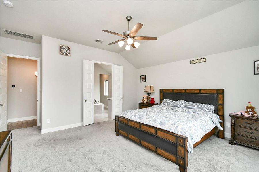 Furnished interior view inside a new home in Cross Creek West 55', Fulshear (Image 5).