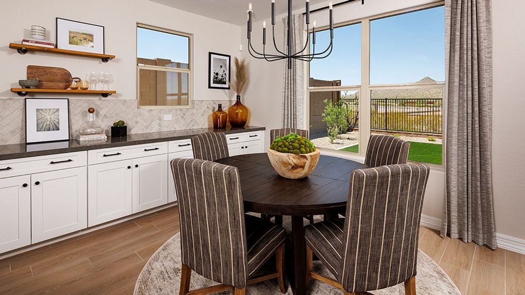 Furnished interior view inside a new home in Ladera Trails, Queen Creek (Image 8).