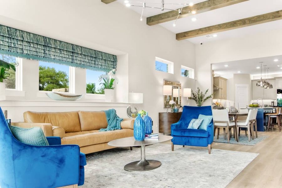 Representative furnished interior of a home built from the Sycamore by Grenadier Homes in Willow Grove, Melissa (Image 2). Representative furnished interior of a home built from the Sycamore by Grenadier Homes in Willow Grove, Melissa (Image 2).