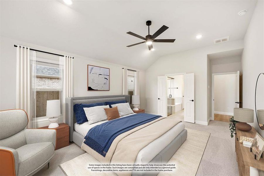 Furnished interior view inside a new home in Villages of Hurricane Creek, Anna (Image 15).