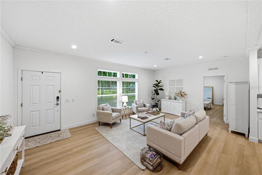 Furnished interior view inside a new home in , Webster (Image 25).