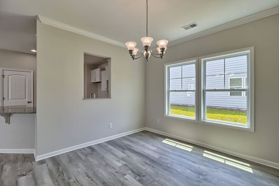Representative unfurnished interior of a home built from the Sabel II by Great Southern Homes in Cottages at Roofs Pond, West Columbia (Image 40).