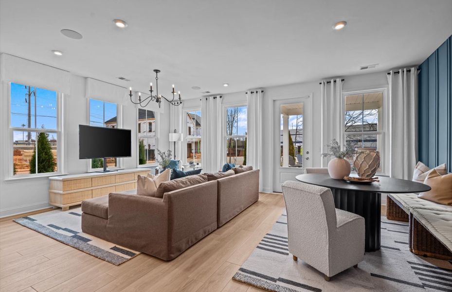 Furnished interior view inside a new home in Alston Park, Greenville (Image 10). Furnished interior view inside a new home in Alston Park, Greenville (Image 10).