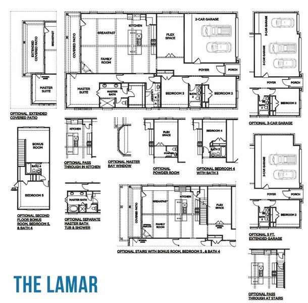 2D floor plan layout for the The Lamar by McKinley Homes in Stone Creek Ranch, Hockley, TX (Image 3). 2D floor plan layout for the The Lamar by McKinley Homes in Stone Creek Ranch, Hockley, TX (Image 3).