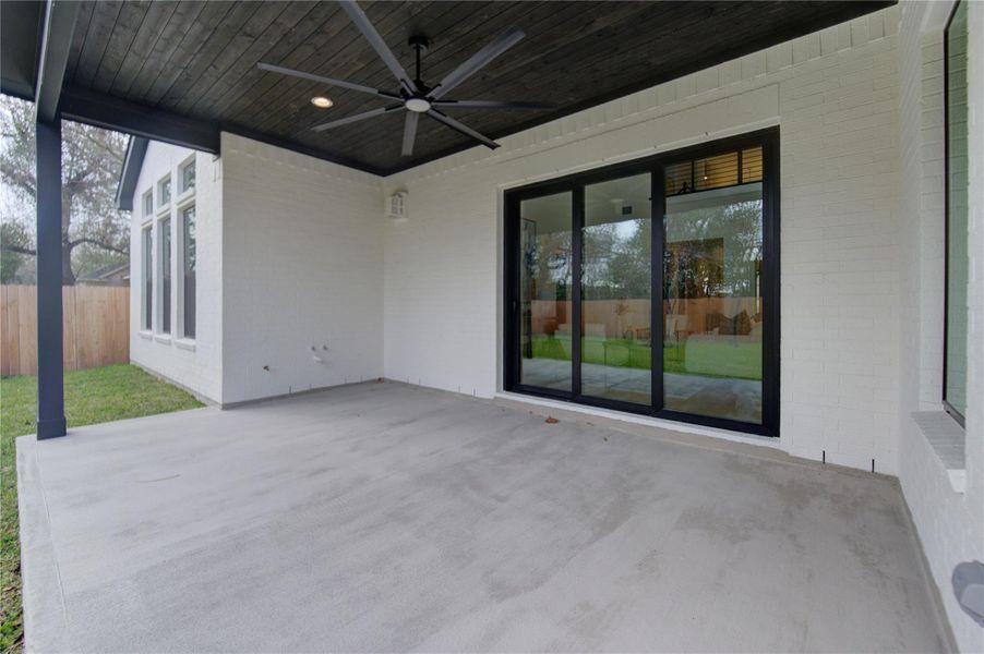 The covered patio is pre-plumbed for your outdoor kitchen The covered patio is pre-plumbed for your outdoor kitchen
