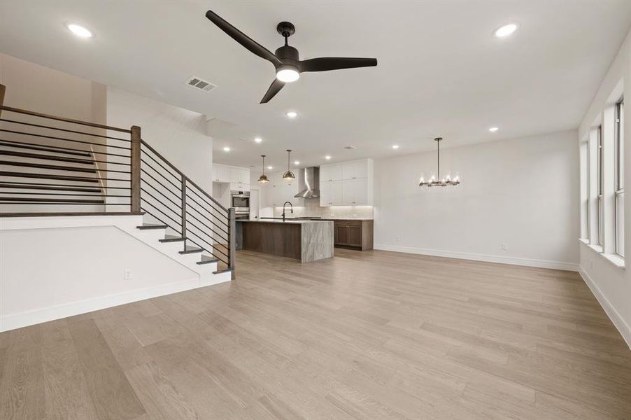 The open concept design of our Palmer plan is an entertainers dream home! The open concept design of our Palmer plan is an entertainers dream home!