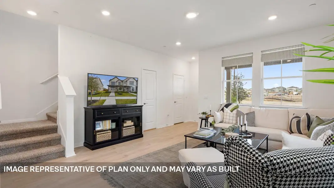 Furnished interior view inside a new home in Avery Centre, Round Rock (Image 3).