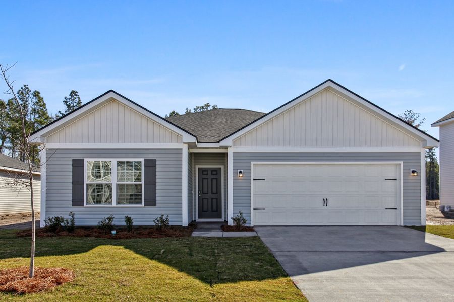 Representative exterior photo of a completed home built from the The Saunders by RTS Homes in Tranquil South, Hinesville, GA (Image 16).