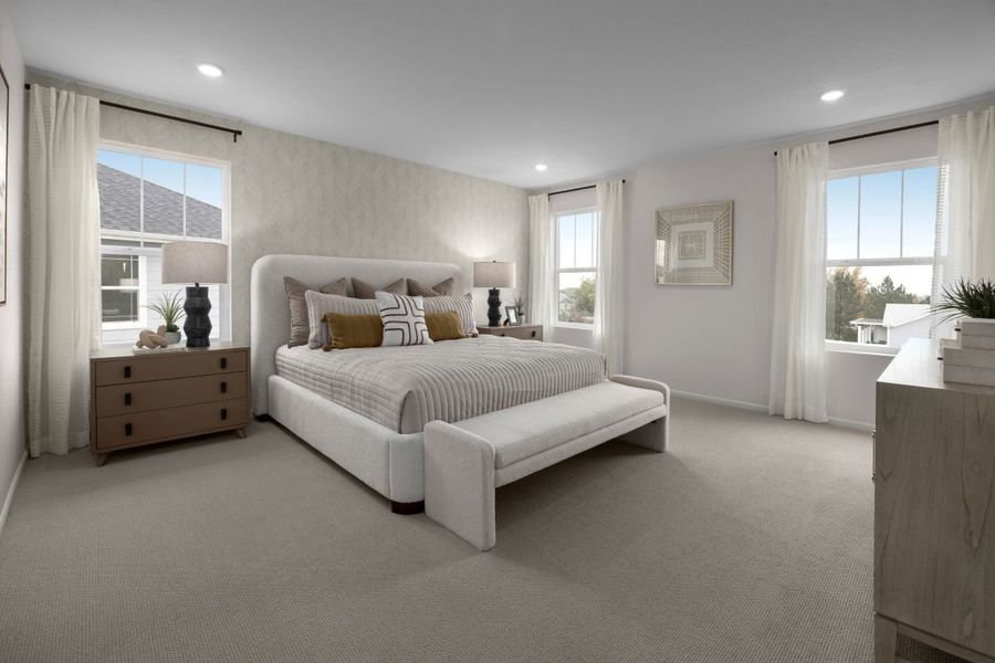 Representative furnished interior of a home built from the 2651 Modeled by KB Home in Murphy Creek Reserve, Aurora (Image 10).