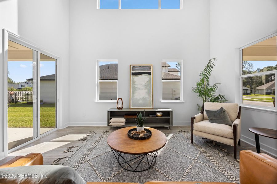 Furnished interior view inside a new home in , Jacksonville (Image 3). Furnished interior view inside a new home in , Jacksonville (Image 3).