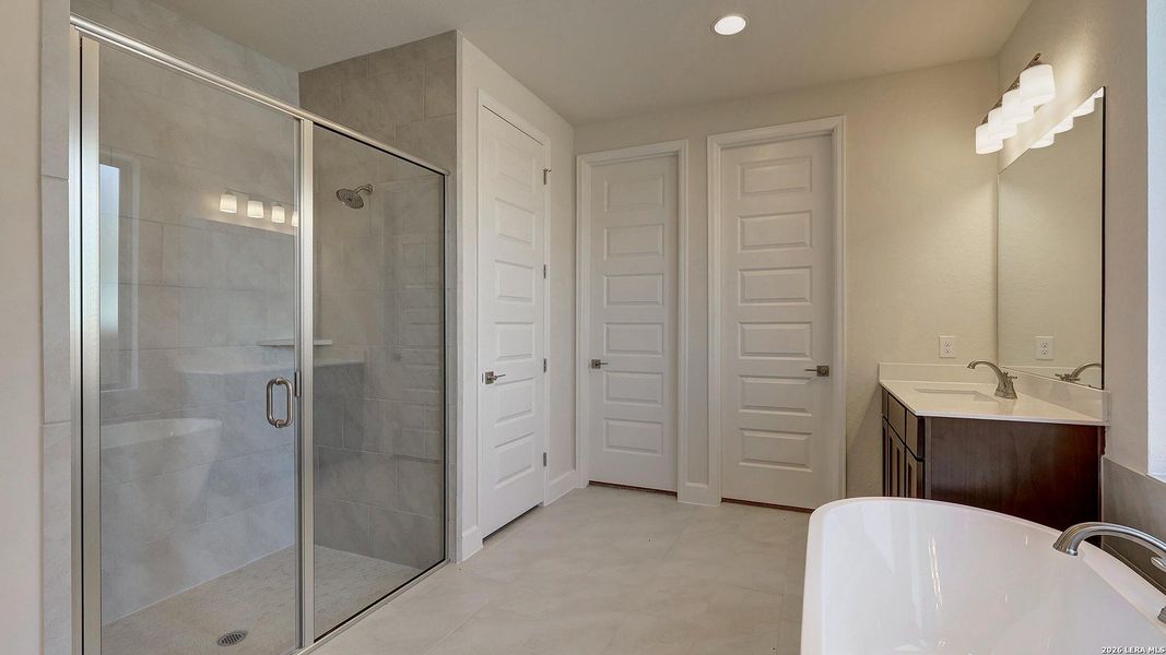 Furnished interior view inside a new home in Alsatian Oaks, Castroville (Image 6).