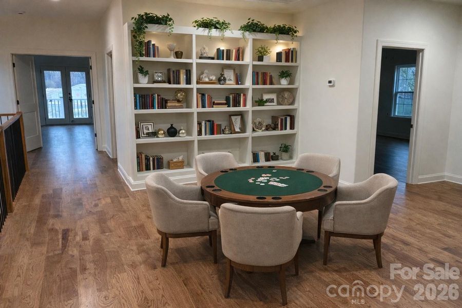 Library- AI Generated staging