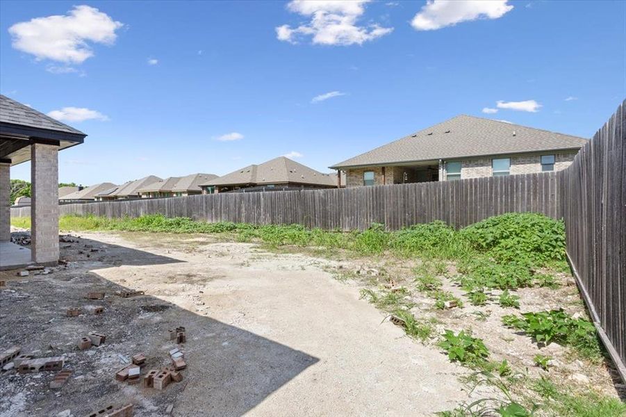 View of fenced backyard View of fenced backyard