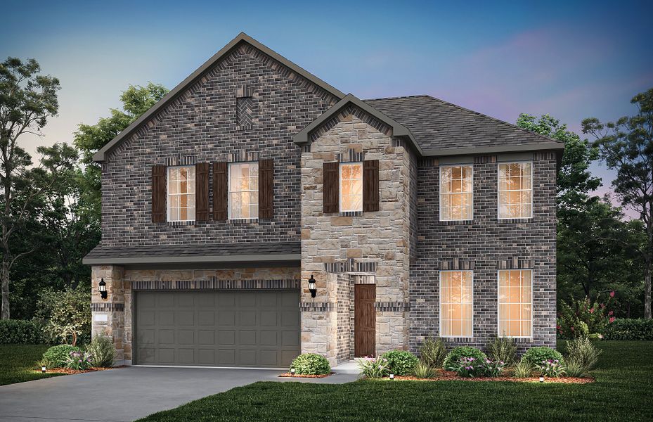 The Sweetwater, a two-story home with 2-car garage, shown with Home Exterior 35