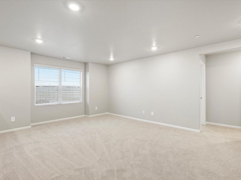 Spacious, unfurnished interior of a new home in Buffalo Highlands: The Flora Collection, Commerce City (Image 11). Spacious, unfurnished interior of a new home in Buffalo Highlands: The Flora Collection, Commerce City (Image 11).