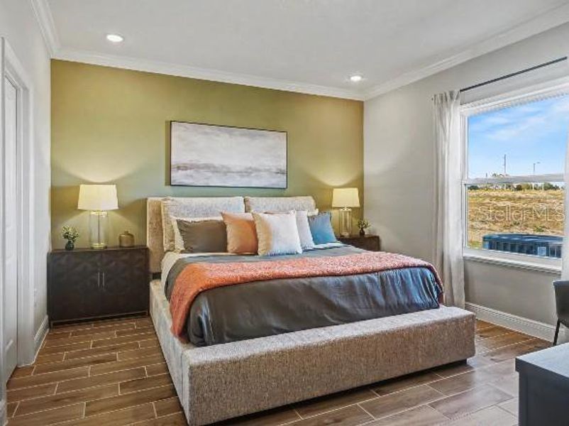Furnished interior view inside a new home in Lake Deer Estates, Poinciana (Image 9).