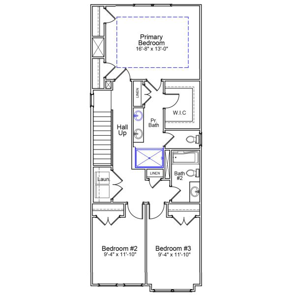 2D floor plan layout of this home in Laurinton Farms, Hopkins, SC (Image 3).