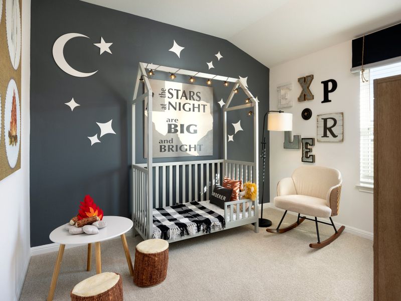 Furnished interior view inside a new home in Creekfall, Burnet (Image 9).