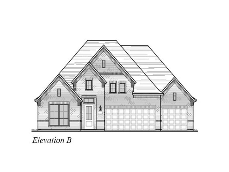 Exterior rendering of this home design in Trinity Falls, McKinney, TX (Image 9).