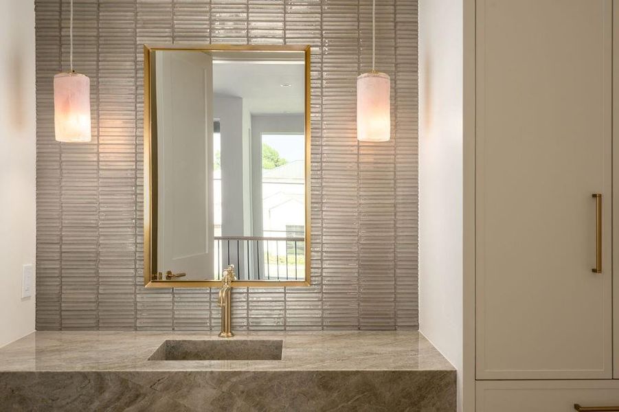 Close-up of interior finishes inside a home in , Dallas (Image 21).