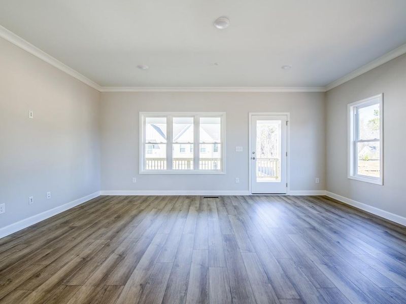 Spacious, unfurnished interior of a new home in Townes at South Main, Kennesaw (Image 11).