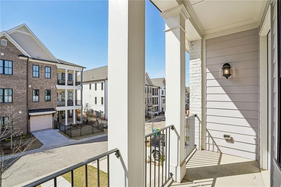 Exterior details and patio area of a home in Waterside Condos, Peachtree Corners (Image 4).