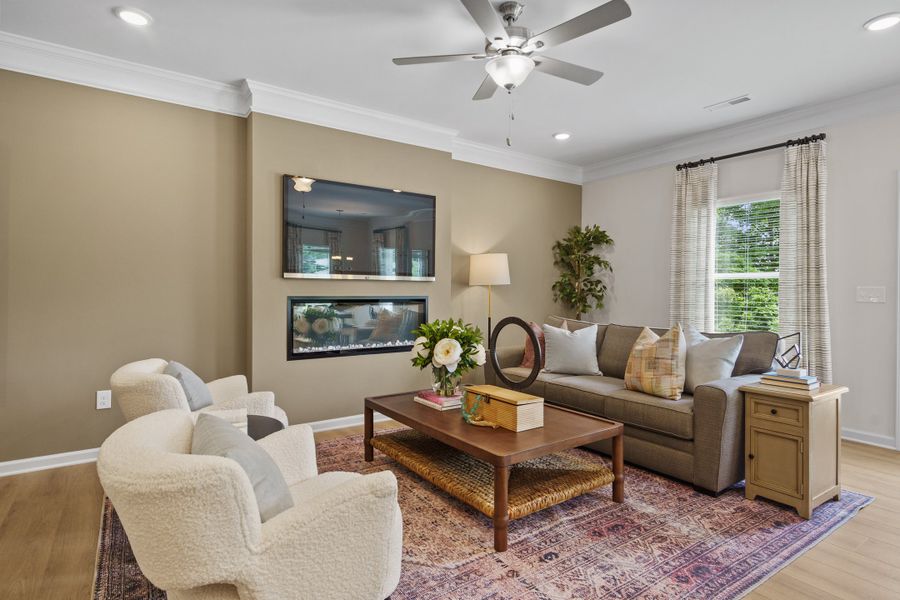 Furnished interior view inside a new home in Townes At The Stiles, Cartersville (Image 3).