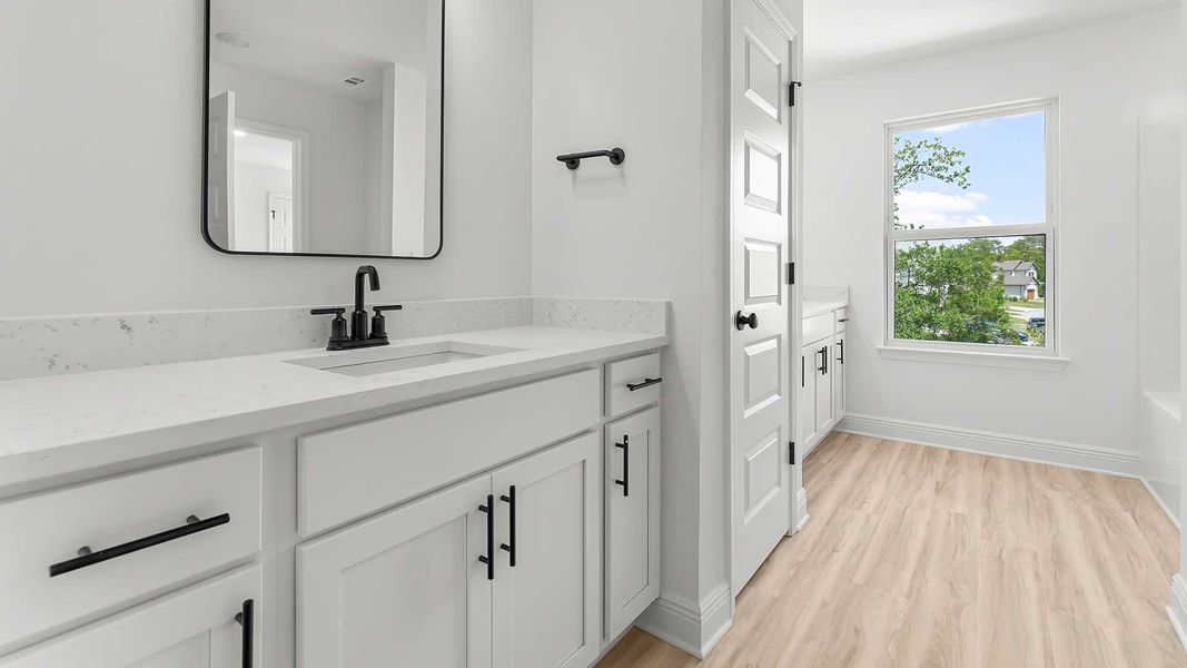 Furnished interior view inside a new home in Sanctuary Beach, Panama City Beach (Image 11).