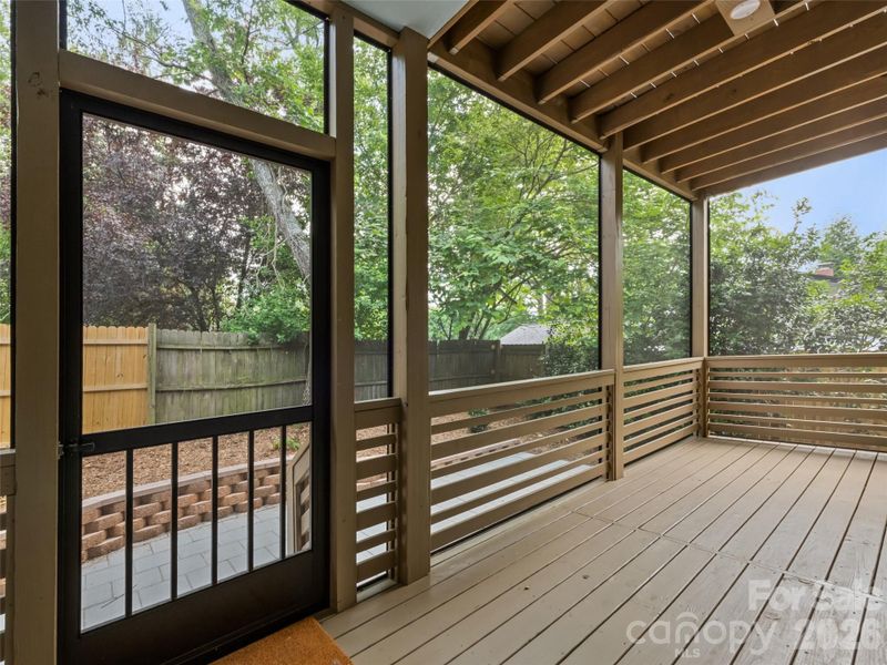Exterior details and patio area of a home in , Asheville (Image 4).