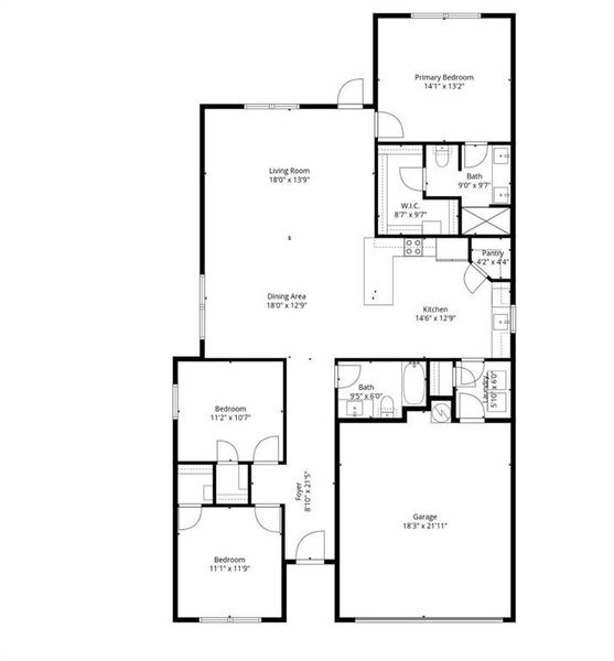 2D floor plan layout of this home in , Granbury, TX (Image 5).